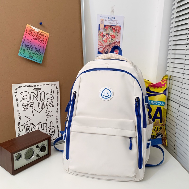 2022 New Fresh Schoolbag Female Korean Style High School and College Student Backpack Junior High School Student Simple Middle School Student Backpack