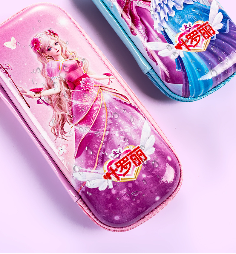 叶罗丽精灵梦文具盒灵公主笔袋冰公主大容量卡通铅笔盒女一件代发