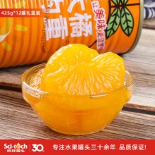 整箱425g*12罐 科技糖水橘子罐头 桔子蜜桔 橘片 0防腐剂清甜不酸