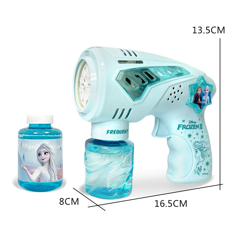 Genuine Disney Frozen Bubble Machine 10-Hole Bubble Gun Non-Leaking Automatic Bubble Gun Children's Gift