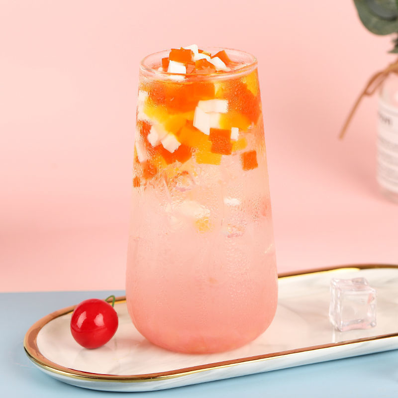 三色水晶果椰果粒珍珠奶茶店专用原材料商用5斤冰粉水果捞配料