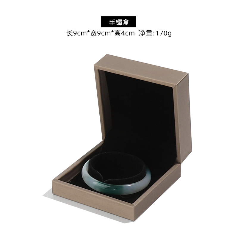 PU Leather Brushed Jewelry Box Rings Pendants Necklace Bracelet Box Jewelry Box Jewelry Box in Stock Wholesale