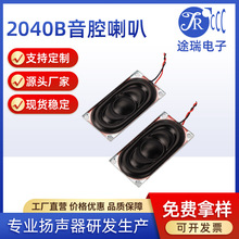 厂家定制铁壳智能全频广告机语音播报超薄带线扬声器小喇叭2040B