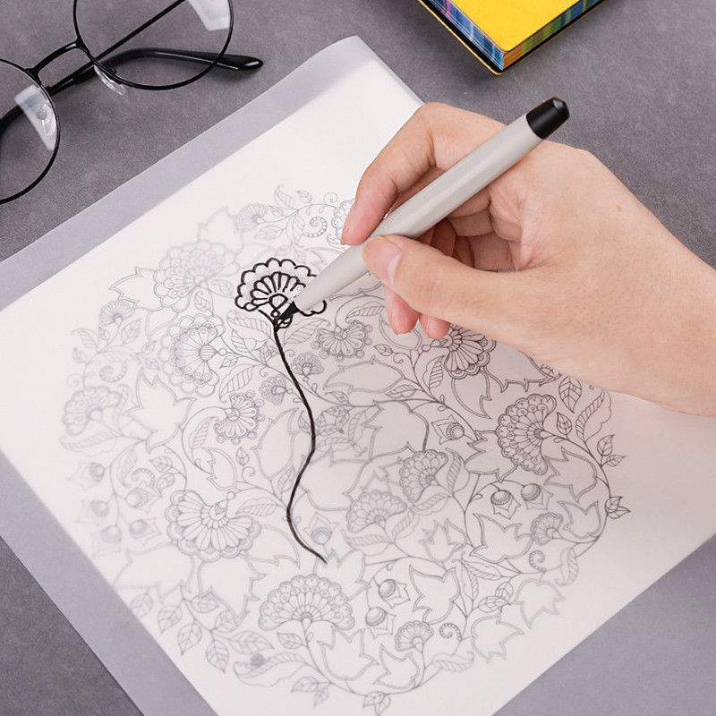 临摹纸a4硫酸纸a3拷贝描图纸学生练字字帖描红纸绘图制图草图纸