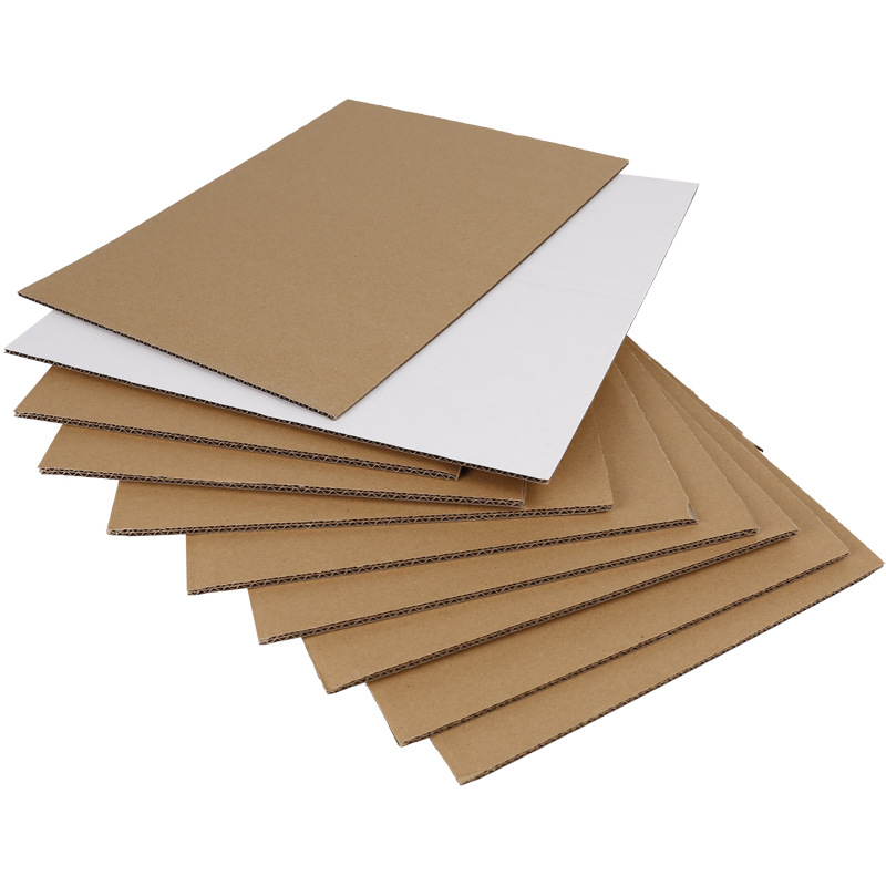 瓦楞纸板卡硬厚纸皮平卡手工儿童垫板隔板白色纸板模型板纸壳