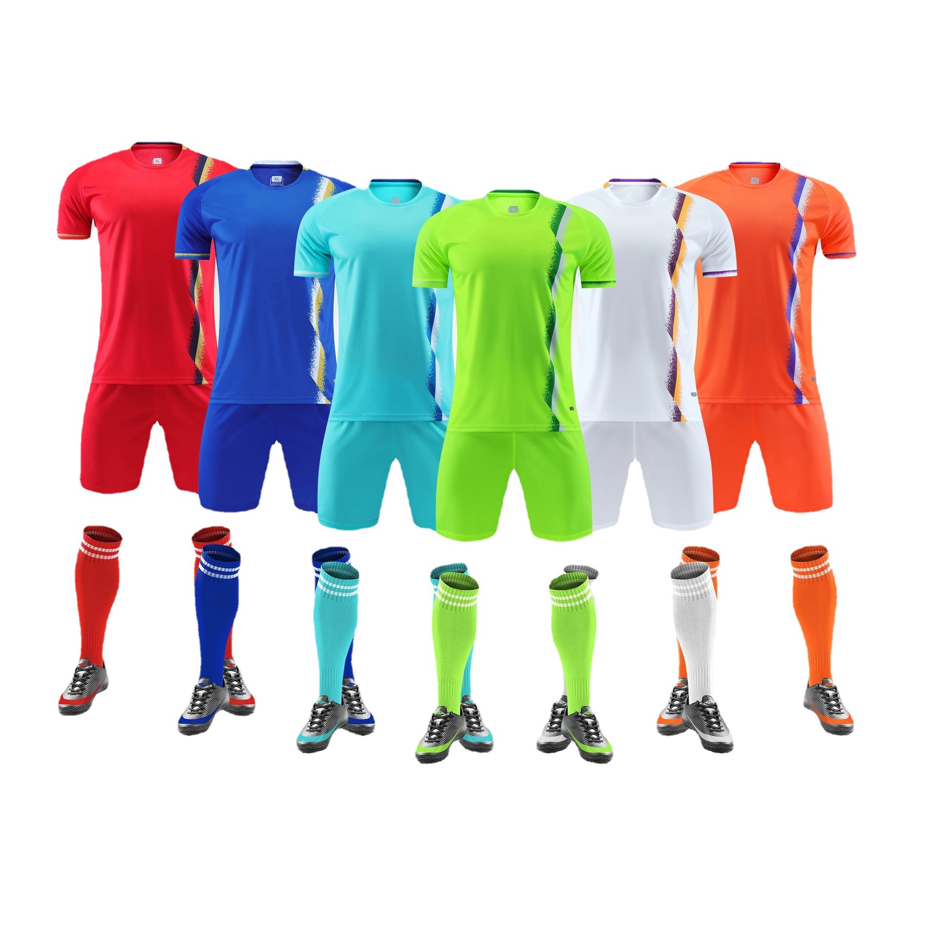 足球服套装男定制衣服儿童夏季训练服短袖队服小学生足球运动球衣