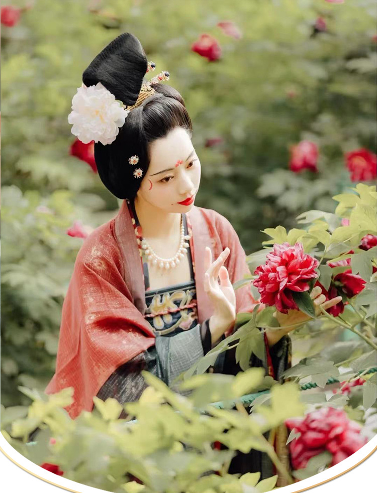 古风汉服假发包古装假发发髻唐风大小单刀半翻刀髻汉服唐魏晋假发