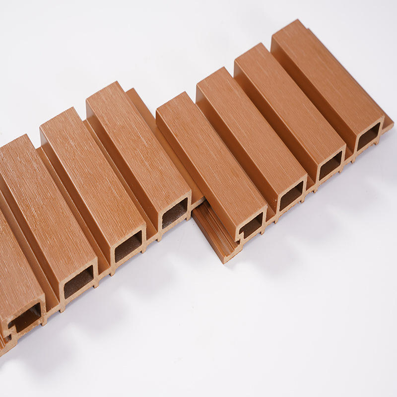 厂家批发木塑墙板pe外墙板南非吊顶材料格栅板装饰板