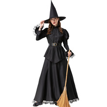 S-XXL 女巫装 中世纪女巫师 连衣裙 COS 服 万圣节服装