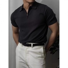 夏季男装短袖Polo衫宽松型薄款商务休闲青年商务绅士