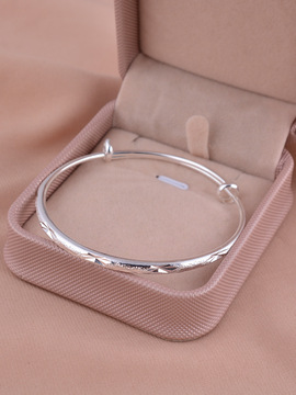 满天星银手镯女纯银年轻款银镯子手环首饰女士送妈妈银饰手饰小众