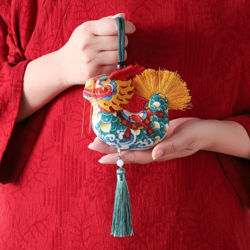 龙年香包端午节艾草香囊民族风龙舟驱蚊车挂节日活动礼品古风生肖