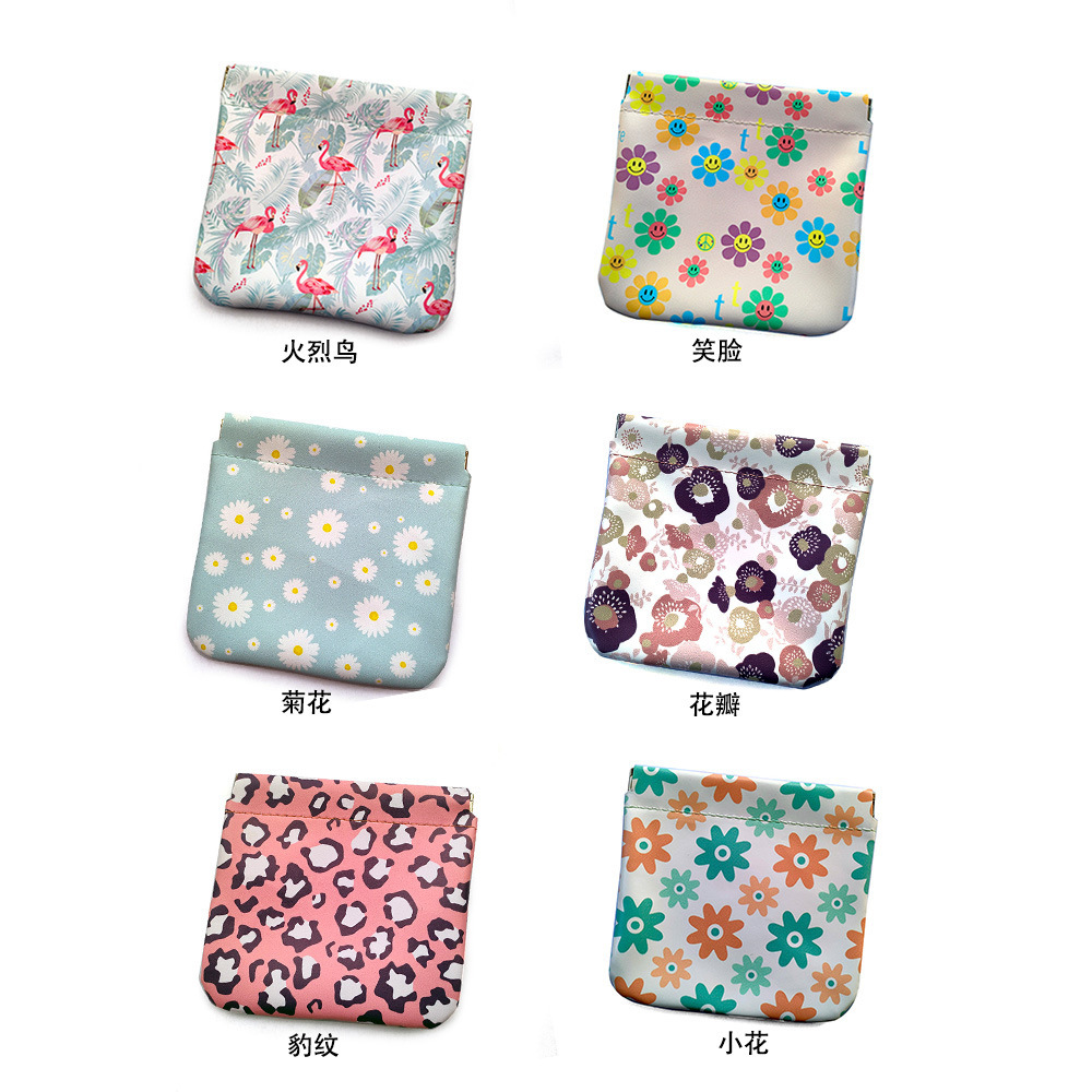 INS Super Popular Portable Leather Mini Cosmetic Bag Small Lipstick Pack Air Cushion Storage Bag AirPod Earphone Bag Sundries