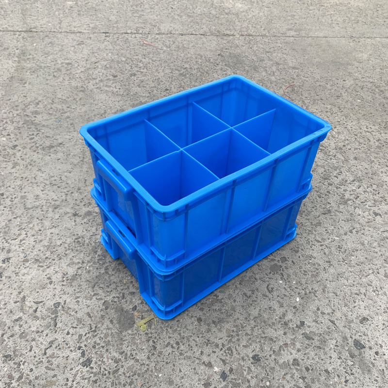 塑料格子箱长方形带分隔收纳箱机电五金螺丝分类箱正方多格工具箱