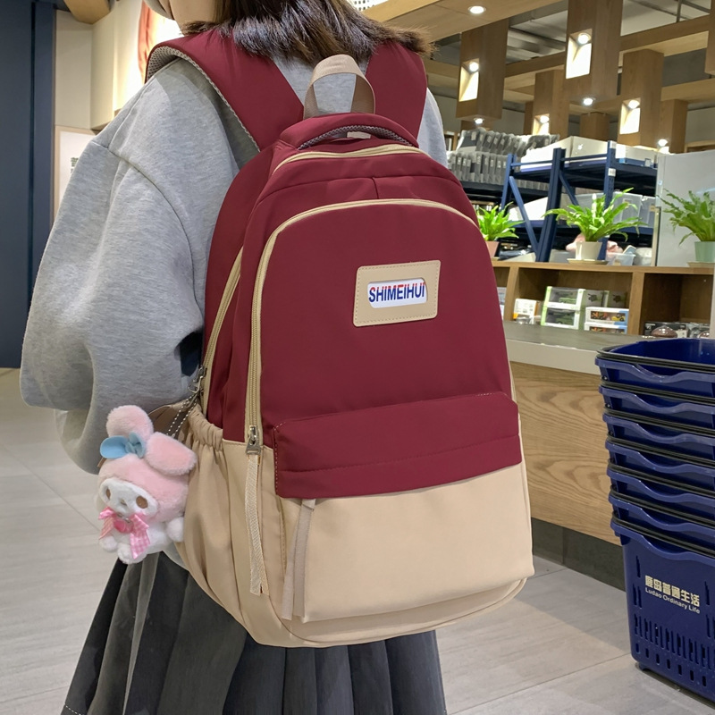2023 New Fresh Schoolbag Female Junior High School Student High School and College Student Backpack Women's Large Capacity Computer Backpack