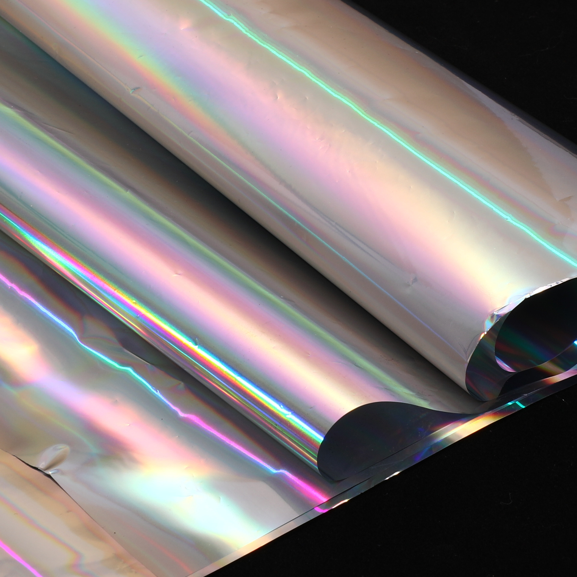 彩虹膜镭射包花纸手工diy花店鲜花花束包装幻彩渐变防水镭射纸