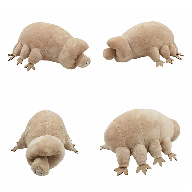 跨境新品tardigrade仿真虫子最强海洋生物水熊虫玩偶毛绒玩具