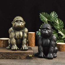 跨境大猩猩金刚树脂工艺品客厅书桌办公室家居装饰品摆件创意礼品