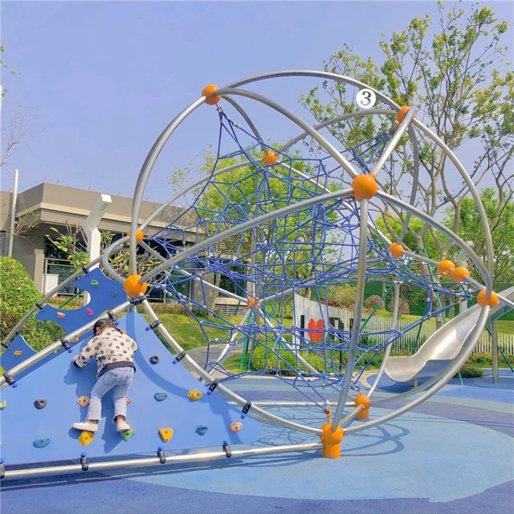 定制儿童户外攀爬网公园游乐场拓展爬网幼儿园大型钻笼室外攀爬架