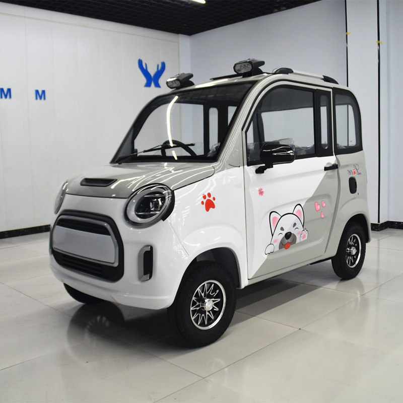 电动四轮车带棚电瓶车老年成人家用代步车新能源低速四轮新款批发