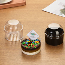 一次性食品级硬塑料杯慕斯杯布丁提拉米苏甜点蛋糕木糠杯创意带盖