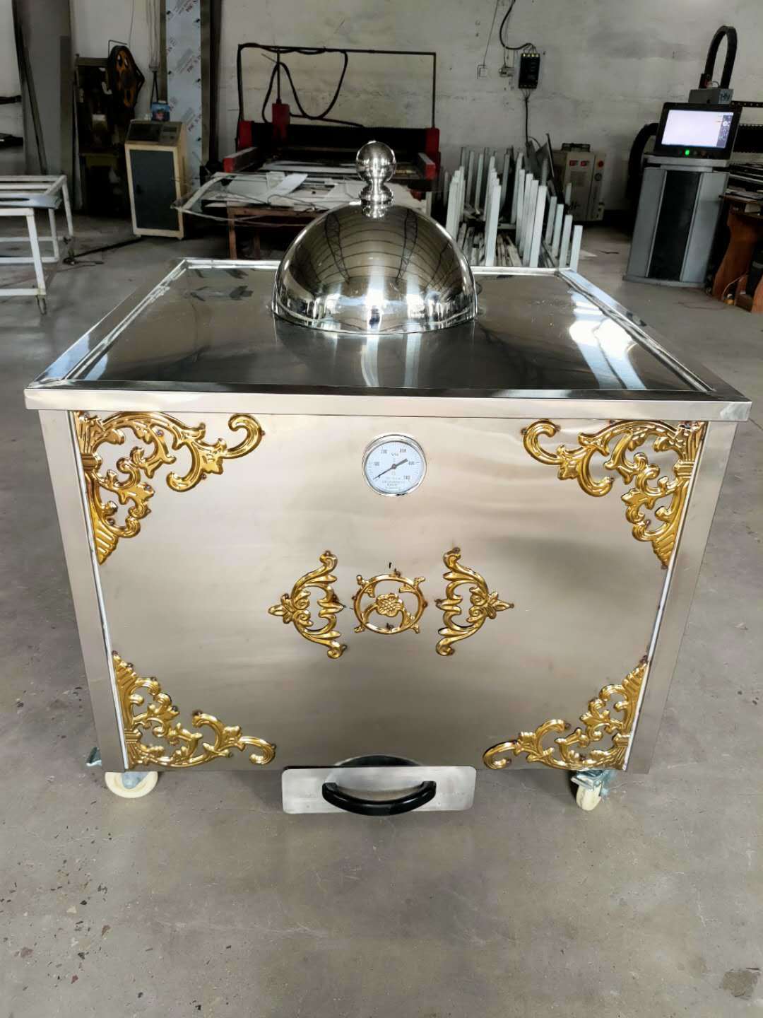 新疆馕坑商用烧烤炉架子肉馕饼鸡鸭鱼包子不锈钢馕坑全套带保温