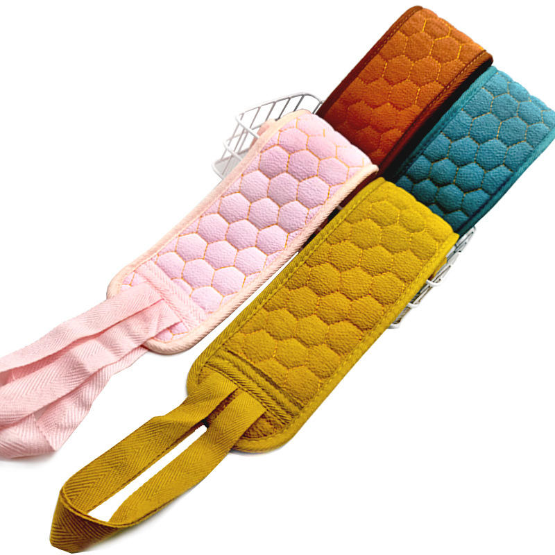 厂家拉背条加厚双面搓背搓澡巾长条拉背巾搓澡巾后拉背巾厂家直供