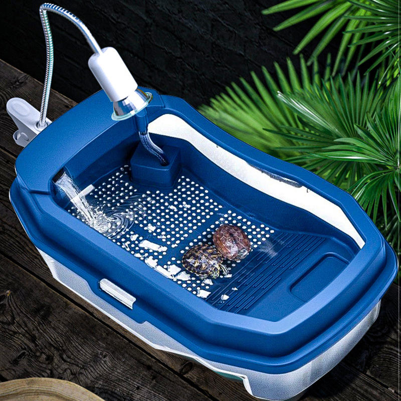 龟缸大型养龟箱带晒台家用特大号养乌龟专用缸超大号别墅大乌龟缸