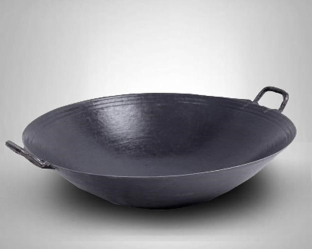 小铁锅 一人小号双耳地锅鸡专用小铁锅一人小炒锅铁锅尖底小号人