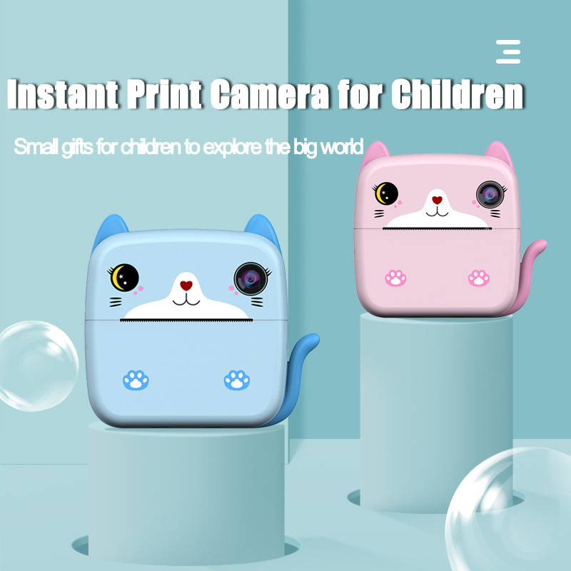 Cross-Border New A21 Polaroid Children's Printing Camera Cartoon Hd Dual Camera Student Party Cheap Factory Wholesale