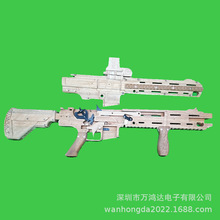 皮筋木制枪玩具DIY枪模型架枪托摆件M416军事模型