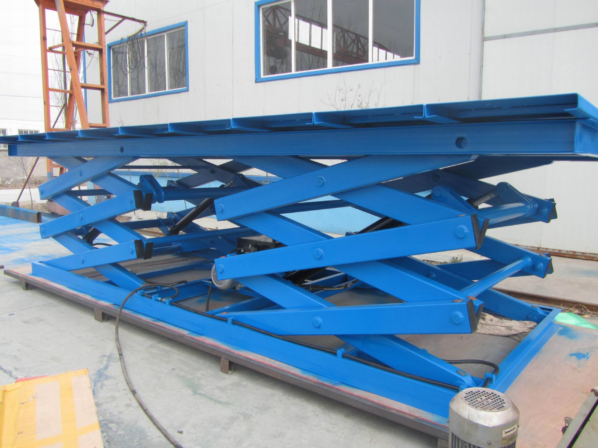 电动液压起重升降平台举升机2吨3吨5吨地藏升降机固定剪叉升降机