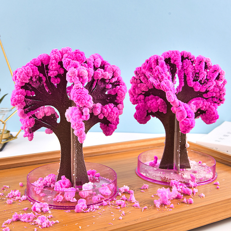 纸树开花樱花树迷你可爱彩色圣诞创意玩具送小朋友圣诞节日小礼品