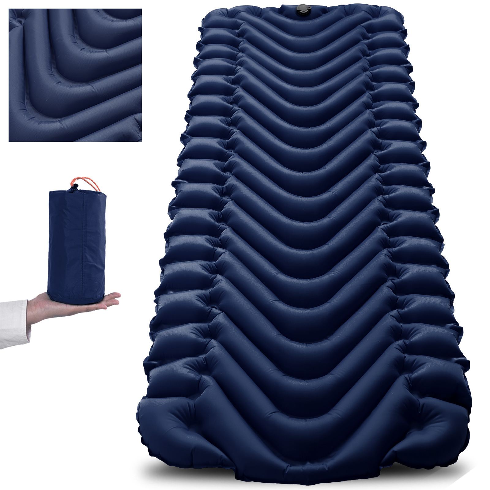 工厂直销户外帐篷睡垫野营垫超轻便携v型防潮垫单人菱形tpu充