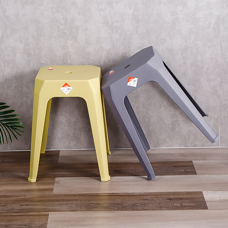 Plastic Stool Plastic Creative Stool Thickened Plastic Bench Night Market Stall Home High Stool Chair 0400