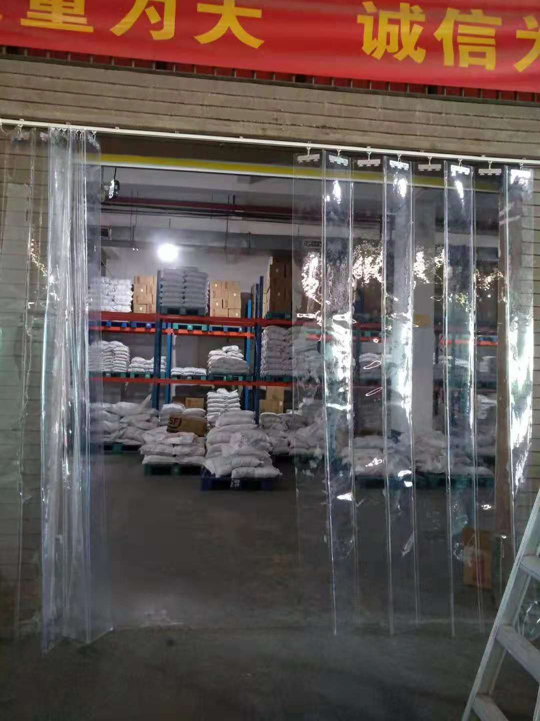 pvc折叠门帘- 推拉式折叠门 帘-pvc连体式折叠帘 -车间防尘帘