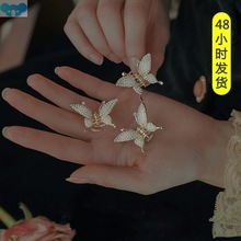 New Butterfly Catch Clip Side Clip Broken Hair Clip Top跨境