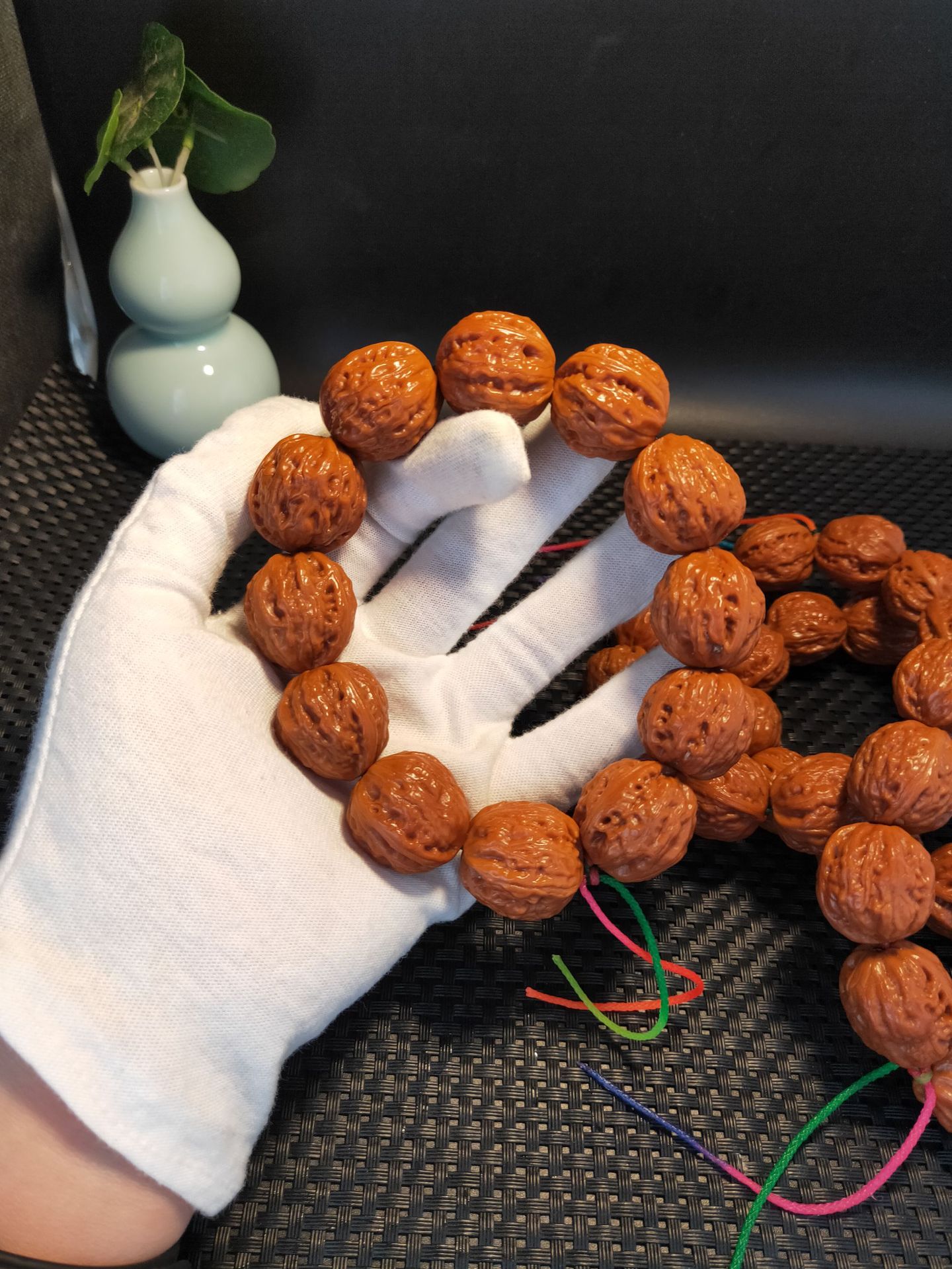 文玩核桃手串 京八棱核桃 门头沟桃核 龙纹脑纹官帽桃核产地批发