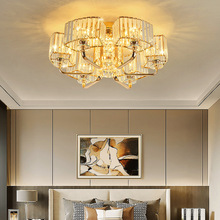 轻奢客厅吊灯欧式水晶灯具现代简约大气卧室餐厅灯2022新款吸顶灯