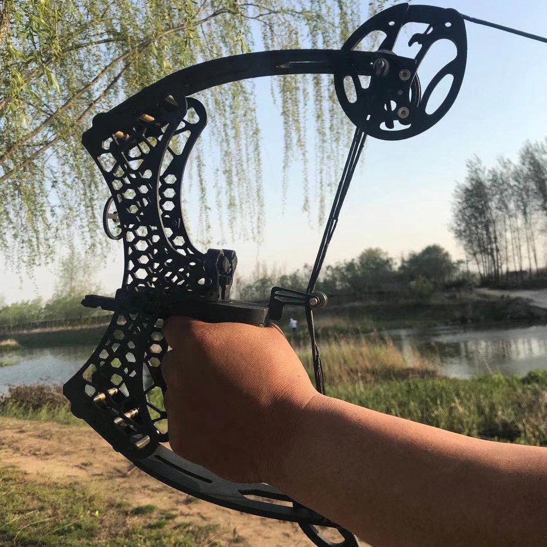 迷你玲珑复合弓箭射箭用品全金属打靶休闲滑轮弓外贸弓箭器材