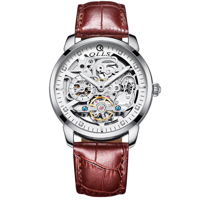 瑞士男表qlls新款高档手表品牌时尚多功能男士机械表防水夜光腕表