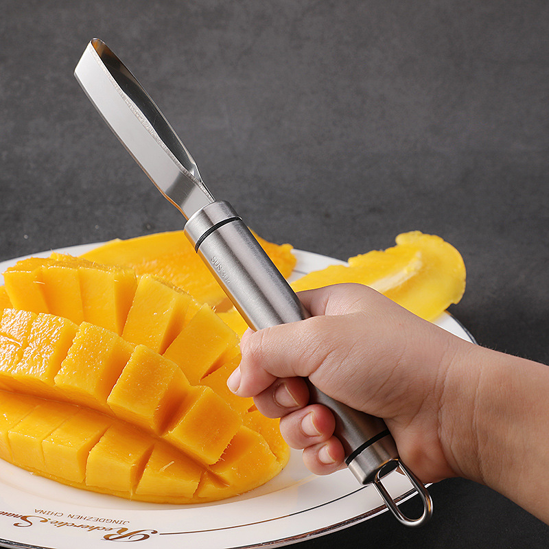 新款304不锈钢芒果去核器多功能取肉器水果工具菠萝取核器芒果刀