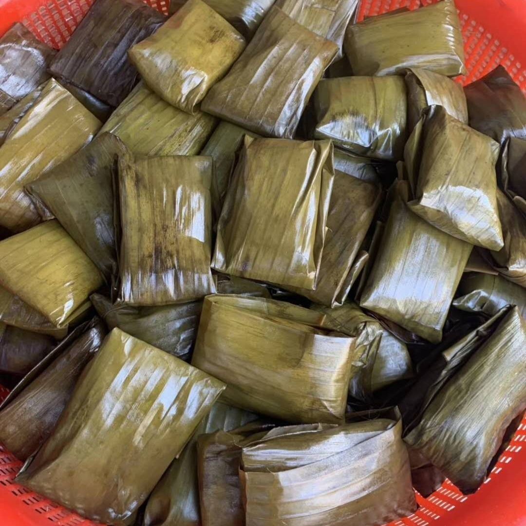 广西特产粽子糍粑糯米糍叶儿粑香芭蕉叶糍粑南宁横县新鲜现做包邮