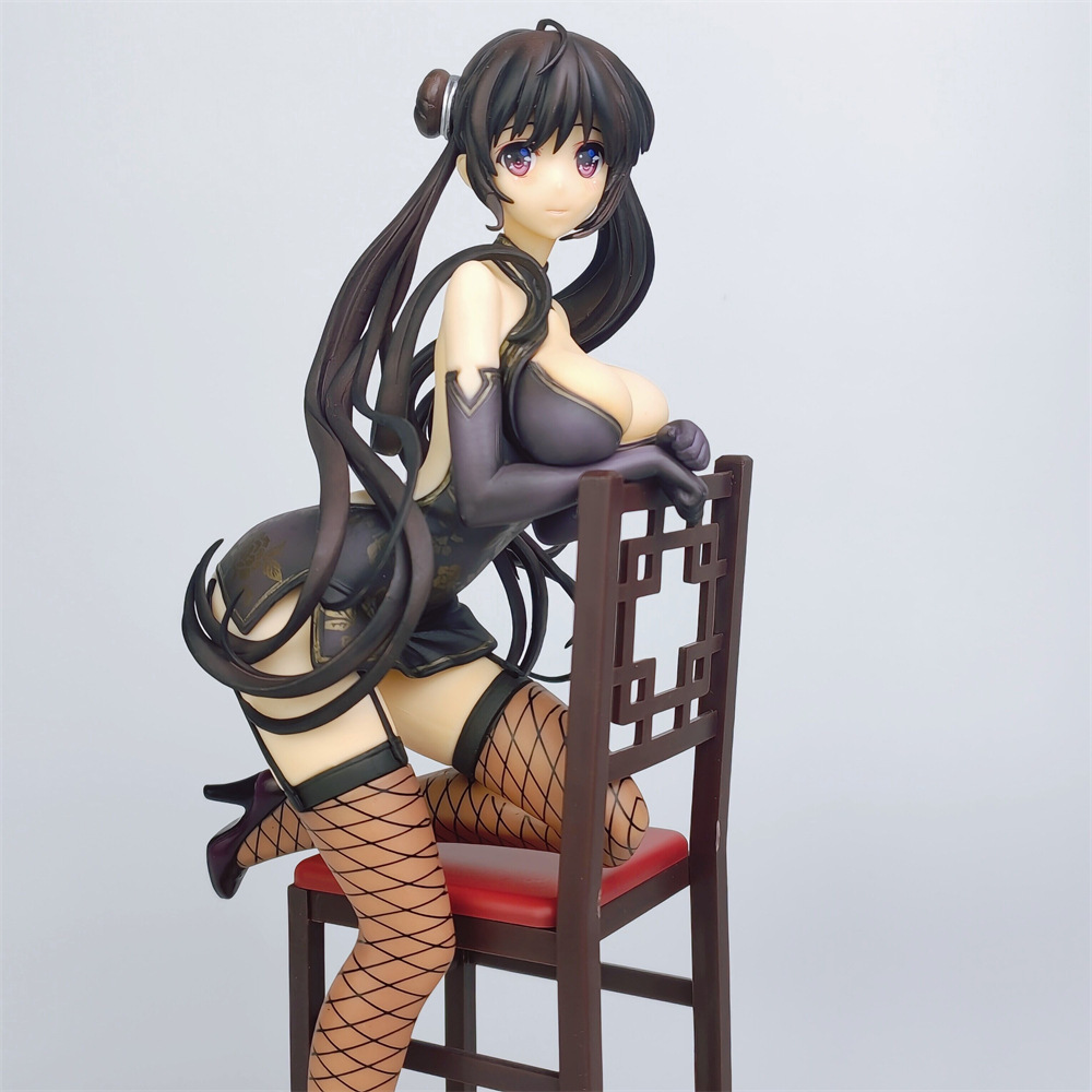 深崎暮人 冬月茉莉 旗袍跪姿 椅子 可换脸限定特典 绅士手办模型