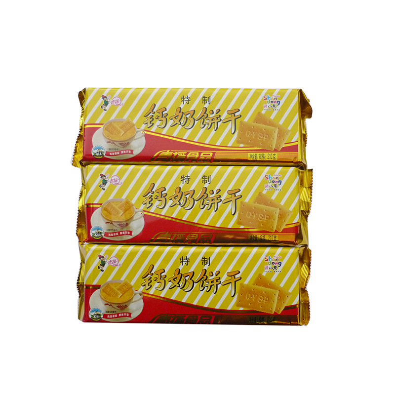 山东青援特制钙奶210g*4包装老式韧性饼干泡奶早餐代餐沂蒙特产