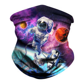 跨境星空宇宙 防晒遮面男面罩围巾户外挡风布 围脖面罩厂家批发