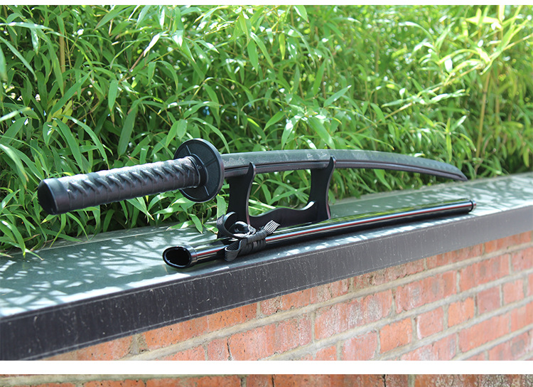 批发日本剑道居合户外素振练习刀拔刀术带鞘塑钢塑胶刀长短未开刃