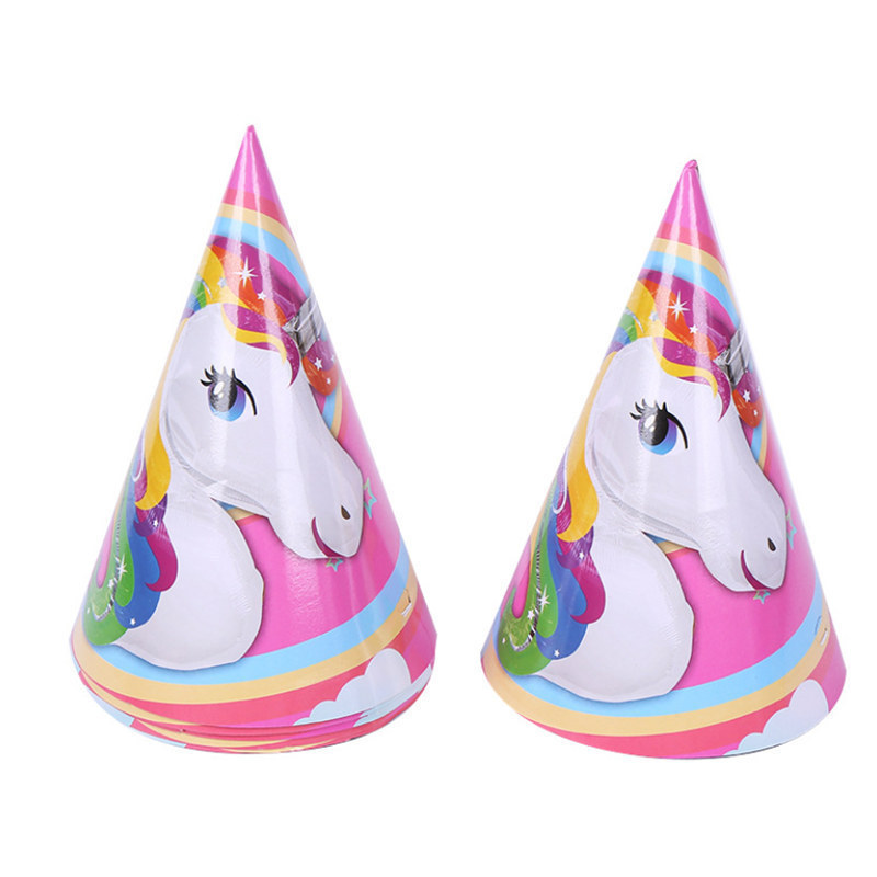 Cross-Border Cloud Unicorn Birthday Party Suit Horse Children's Birthday Disposable Paper Tray Paper Cup Package Yiwu Factory