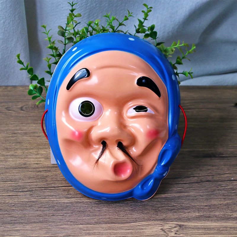 死亡笔记面具 日本动漫 万圣节恐怖丑cos 歪嘴火男面具 派对舞会