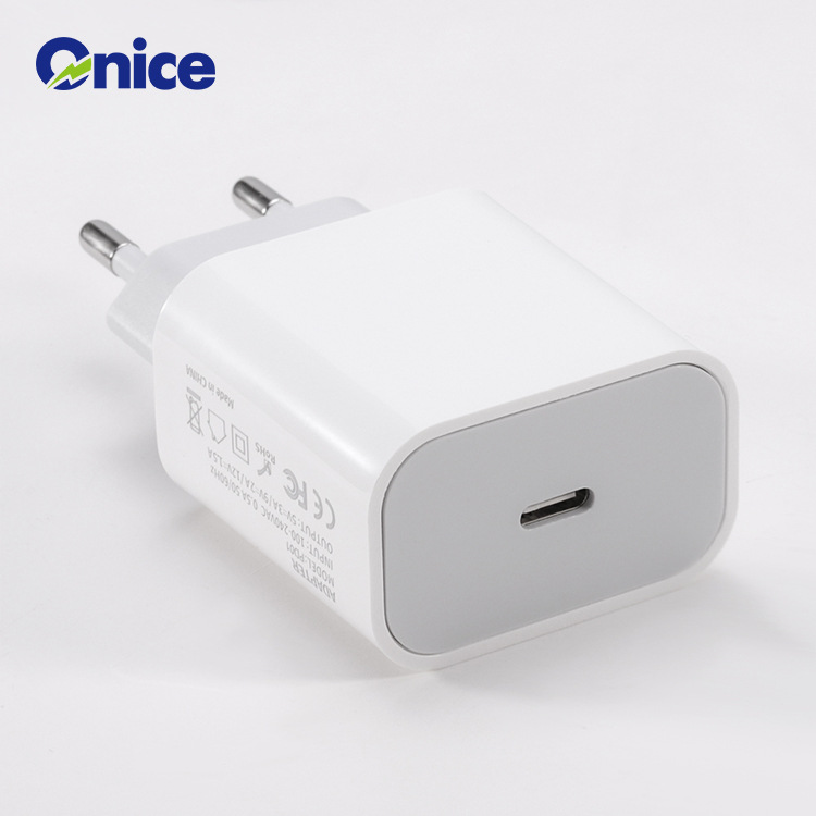 Pd20w Charger Suitable for iPhone Charger European Standard American Standard 3C Certification Single C20w Fast Charge Charging Plug